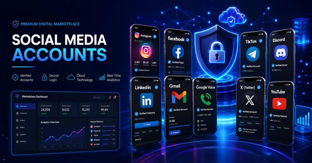 HStock Marketplace – Buy premium Gmail, Instagram, TikTok and LinkedIn accounts instantly